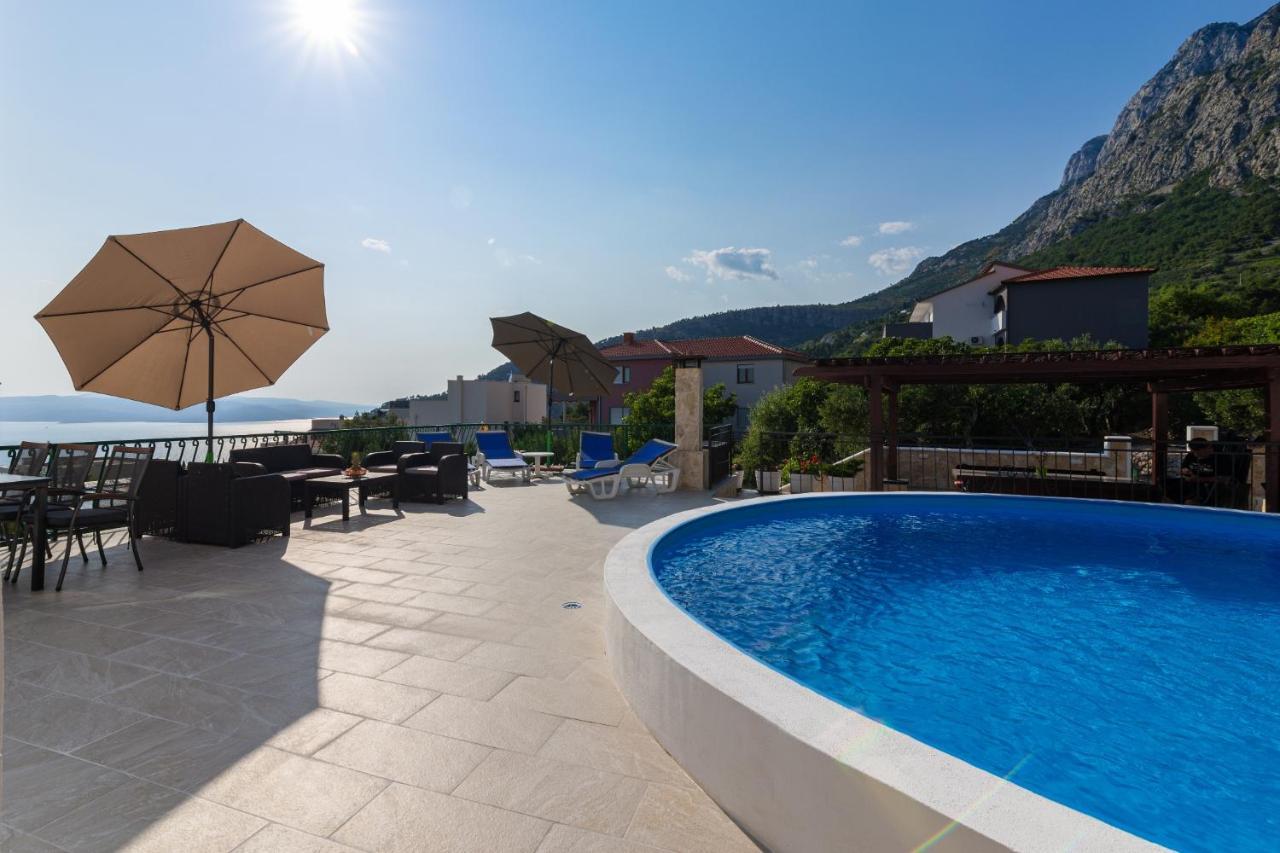Navis Sea View Apartment With Pool Makarska Exterior foto