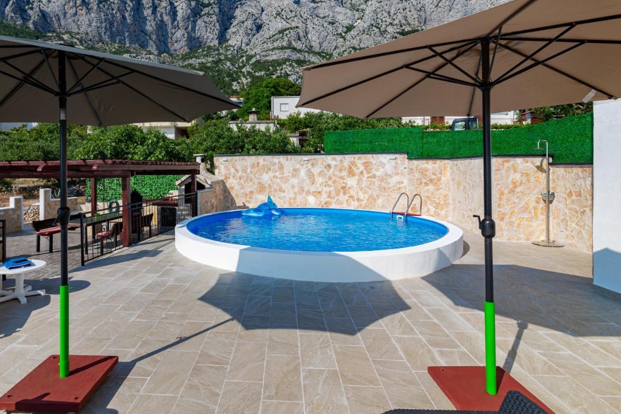 Navis Sea View Apartment With Pool Makarska Exterior foto